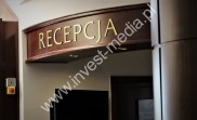 signage for reception